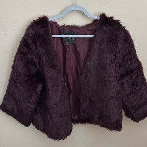 Forever 21+ Faux Fur Open-Front Coat